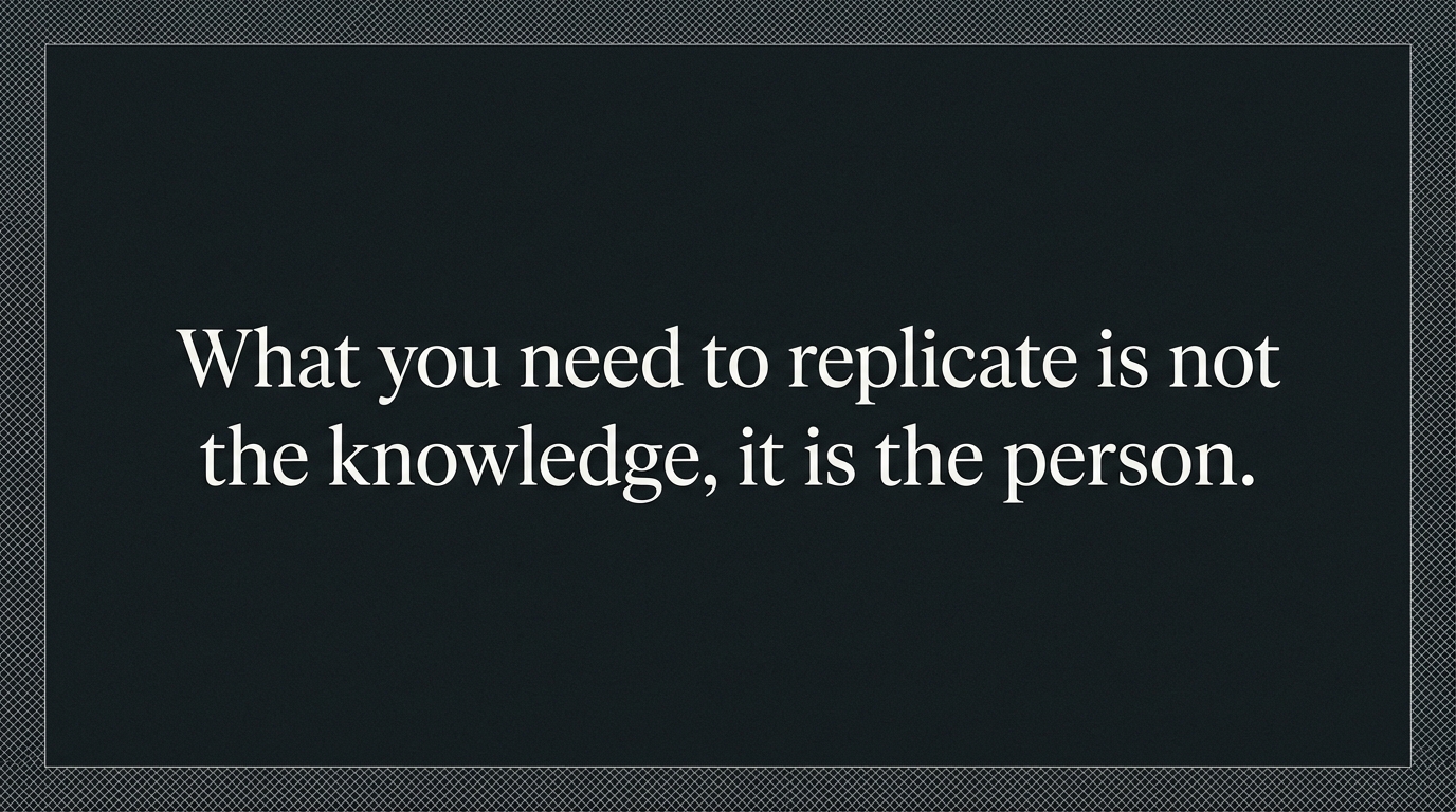需要复制的不是老师的知识，是老师这个人