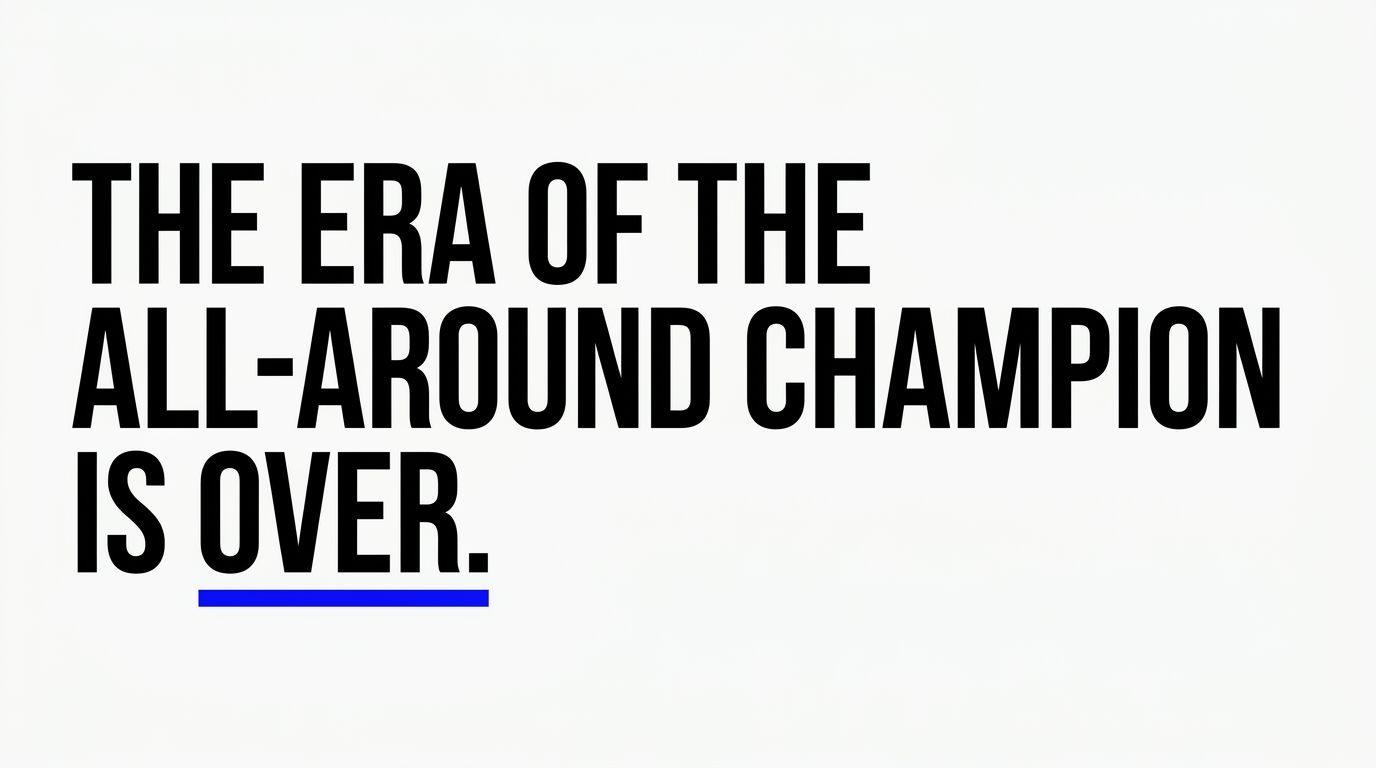 通才冠军时代结束了